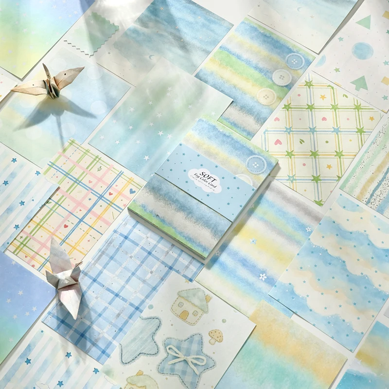 30枚/パック ヴィンテージソフトミストカラーカードペーパー - Vintage Junk Journal Scrapbooking Paper のレビューと価格