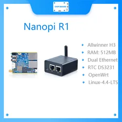 Nanopi r1デュアルスクリーンインターネットオブシングスiotルーター、オープンソースubuntuおよびopenwrtをサポート