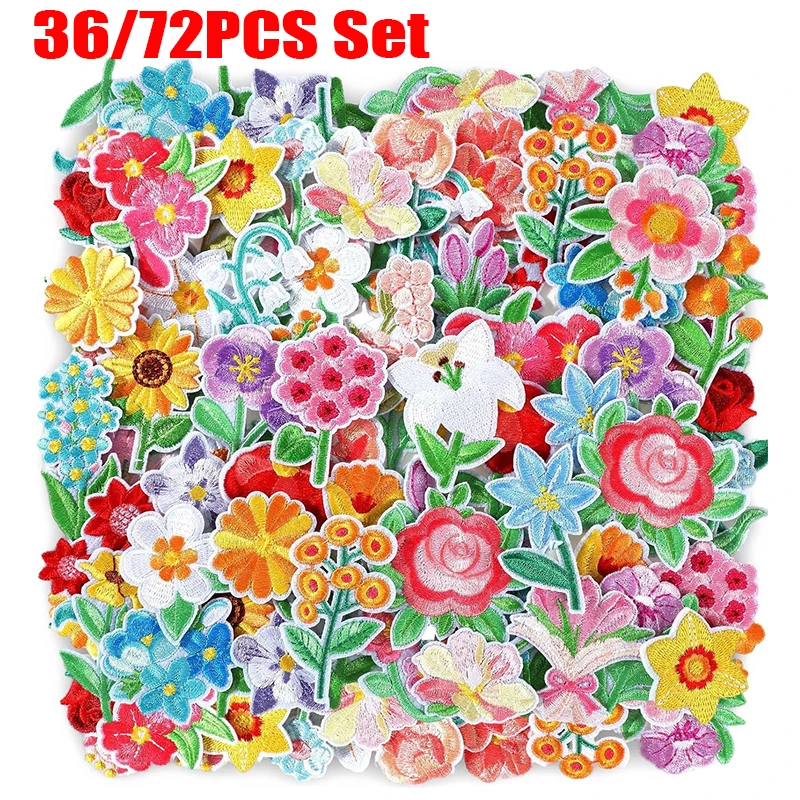 Parches bordados flores pequeñas para personalizar chalecos MOLLE - imagen 2