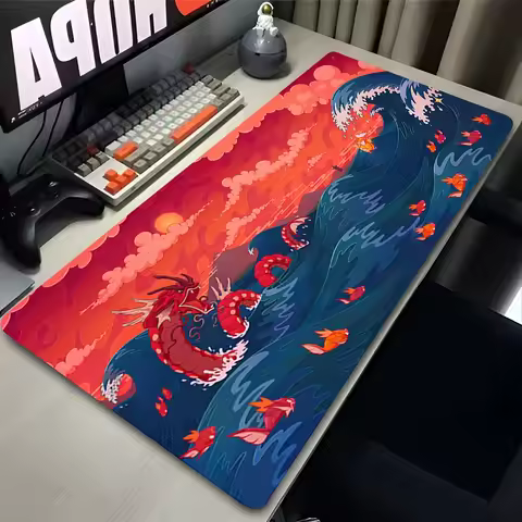 New Mouse Pad Larger XXL Speed Mini Pc Computer Keyboard Pad Pokemon Gyarados Desk Mat Gaming Accessories Home Mousepad for LOL
