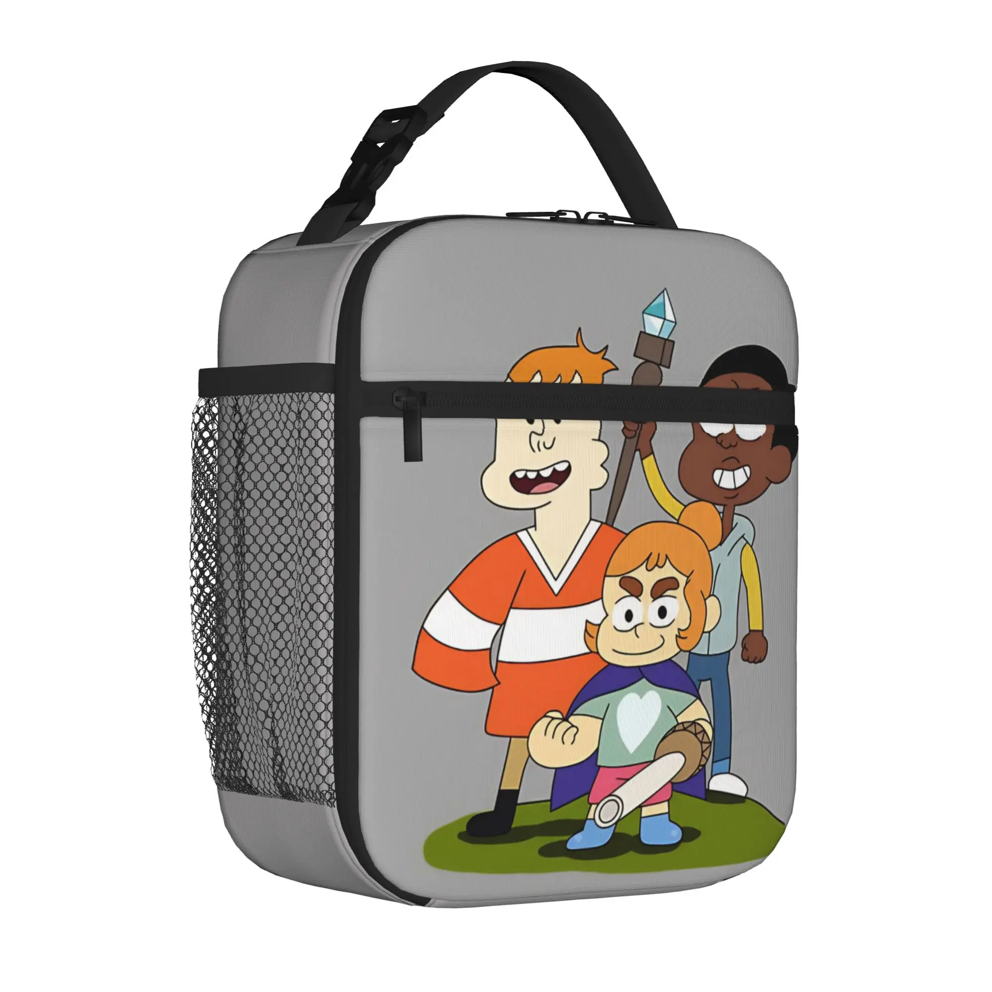 1 Piece Portable Lunch Container casual boy cartoon  Zipper Closure Durable Pocket Craig of the Creek For Lunch Box Bag