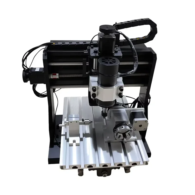 3 Axis or 4 Axis Cnc Router Machine Diy Frame Wood Carving Plastic Engraving Machine Small for Plastic Pet Tag and Pcb