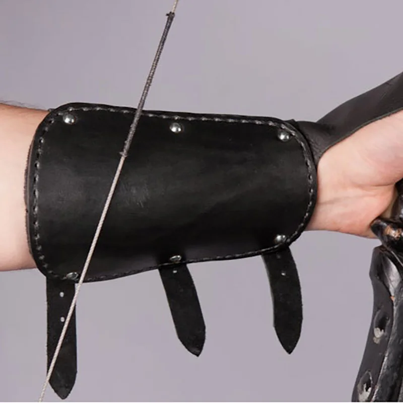 

Средневековый Робин Гуд, наручные наручи для стрельбы из лука с перчатками, защита для пальцев, кожаная броня, лук, аксессуары для охоты и стрельбы, снаряжение