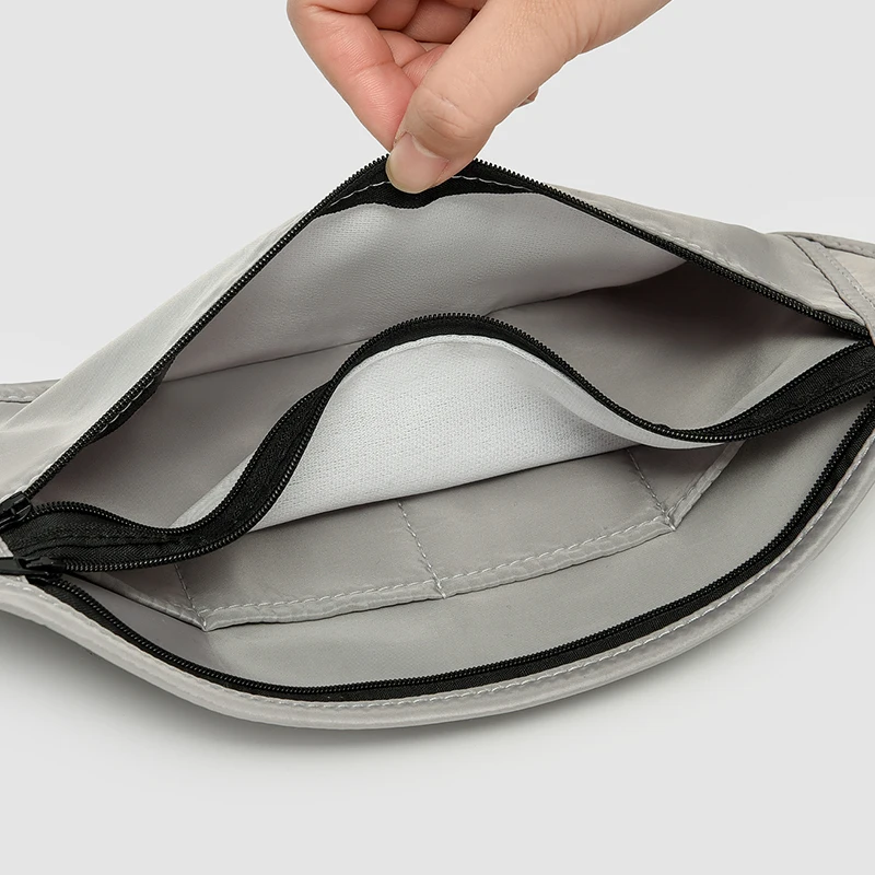 حقيبة حزام رياضية قابلة للتعديل للجنسين - حقيبة خصر احترافية للجري | إغلاق سحاب أمان، جراب هاتف محمول مخفي، صالة ألعاب رياضية، هيكين #6