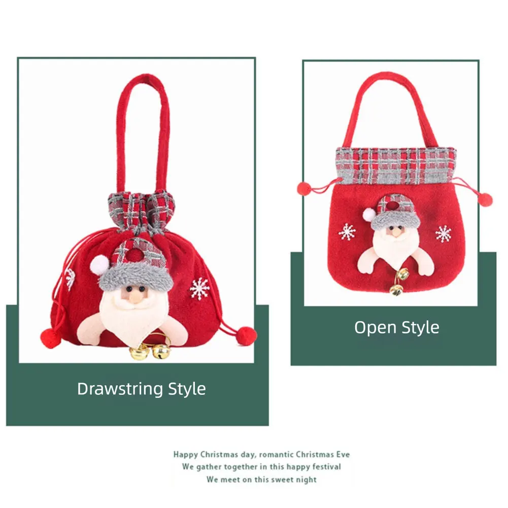 Per borse regalo di Natale Custodia per imballaggio regalo portatile a tema natalizio per feste