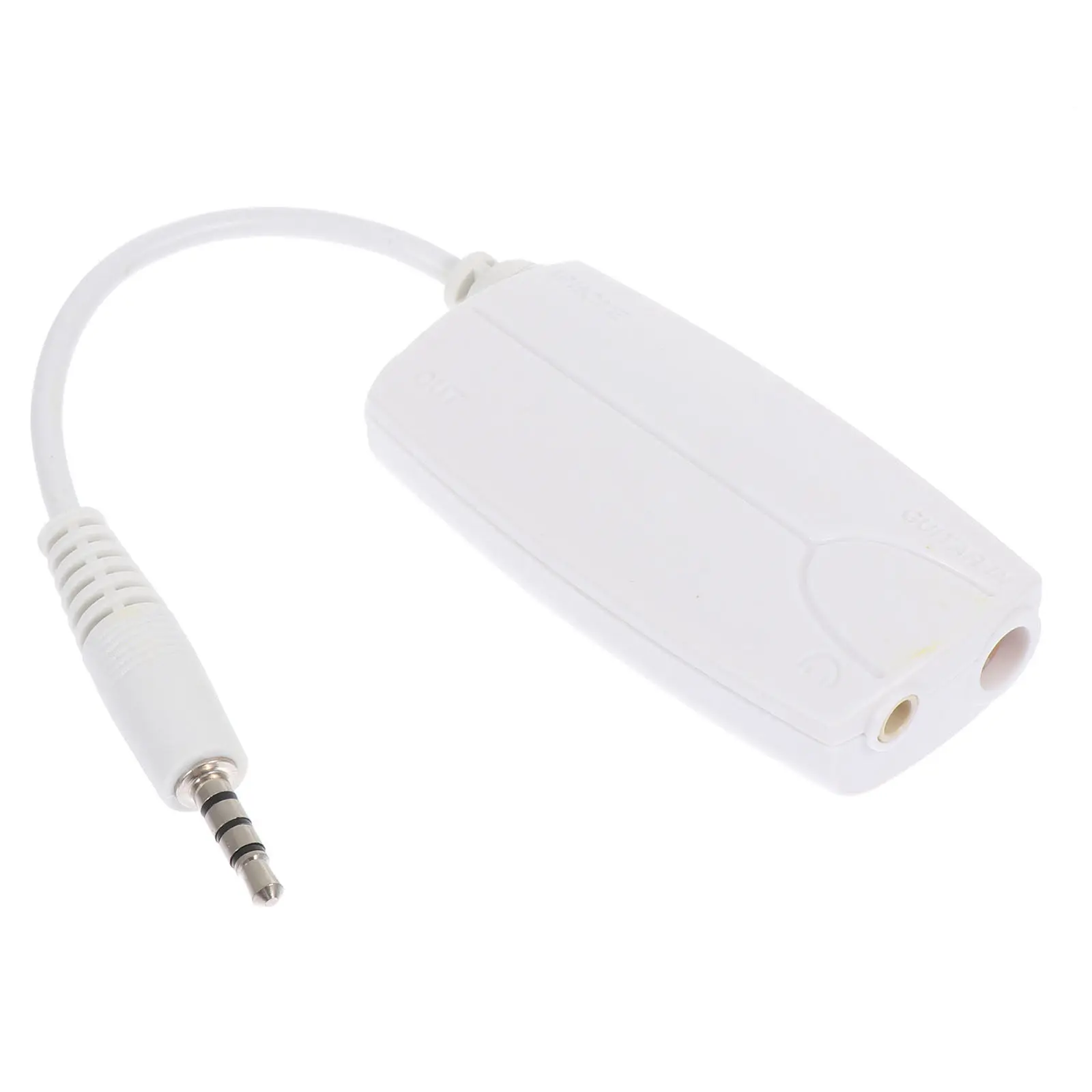 

1Pcs Electric Guitar Bass Effector Converter Universal Compact White Adapter Compatible Smartphone Tablet Amplifier Speaker