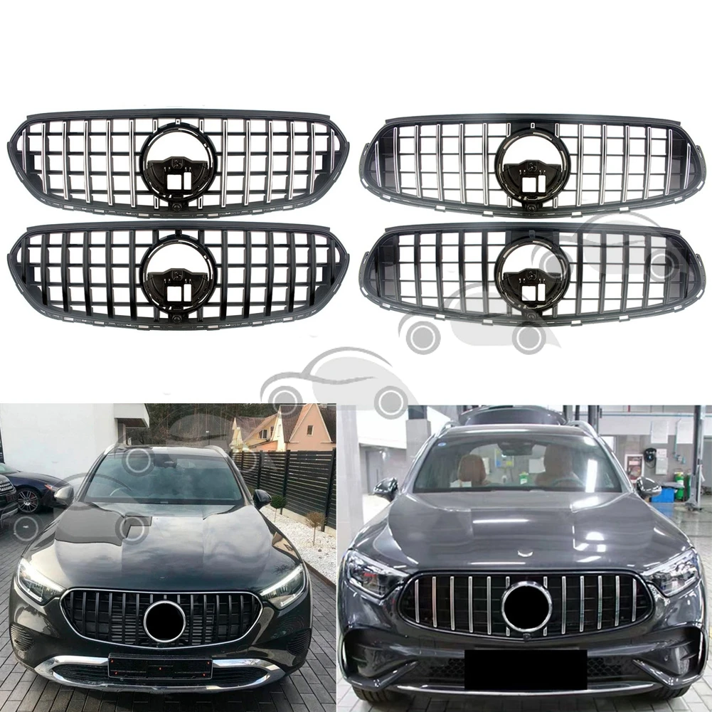 

Front Racing Billet Bumper Grilles Upper Facelift Grilles For Mercedes Benz X254 GLC 200 260 GLC300 2023 2024+ Sport General