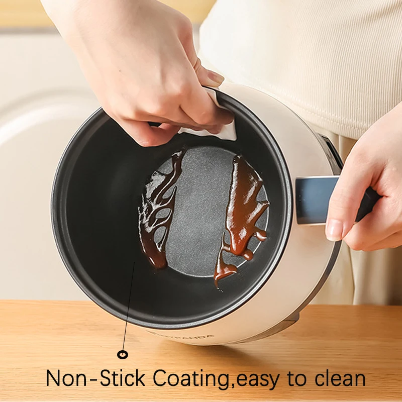 Multifunctional Electric Cooker Hot Pot Mini Non-stick Food Noodle Cooking Skillet Egg Steamer Soup Heater Pot Frying FOR Home