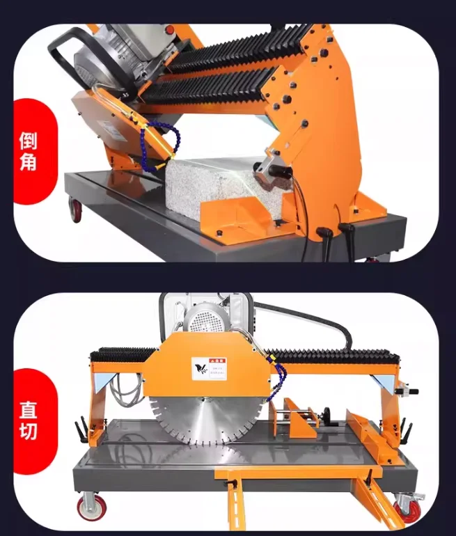 Automatic stone cutting machine 4000W brushless motor, multi-functional marble granite