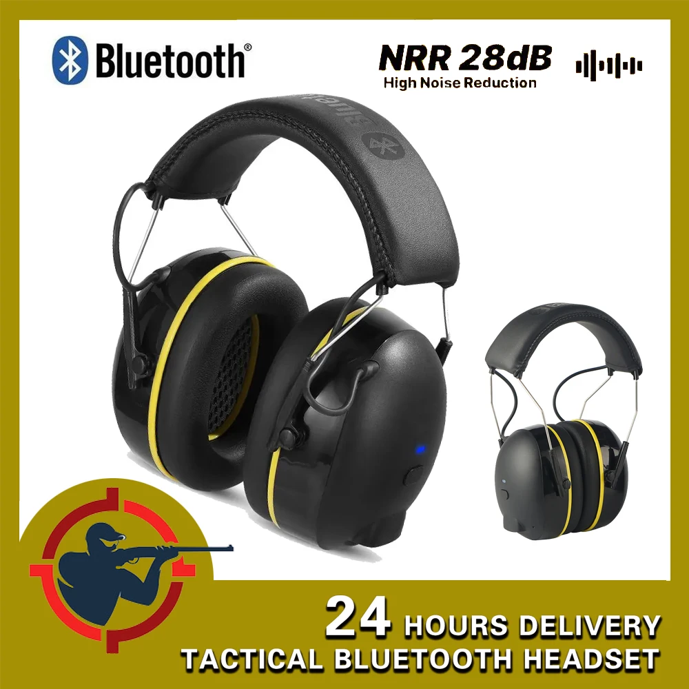 5.0 Bluetooth electronic shooting earmuffs tactical shooting noise reduction headphones industrial professional noise reduction