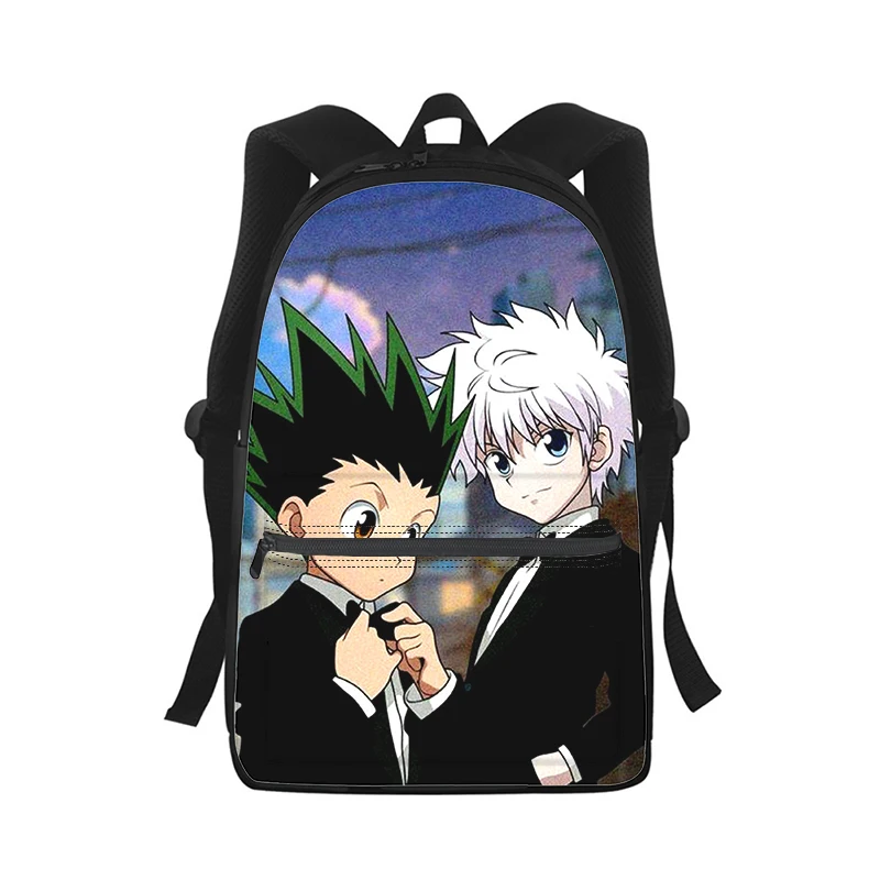 HUNTER×HUNTER Anime Men Women Backpack 3D Print Fashion Student School Bag Laptop Backpack Kids Travel Shoulder Bag