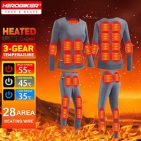 Heated Underwear 28 Areas Hiking Shirts Skiing Suites Tops Pant Men Women Thermal Underwear USB Electric Heating Winter Clothing