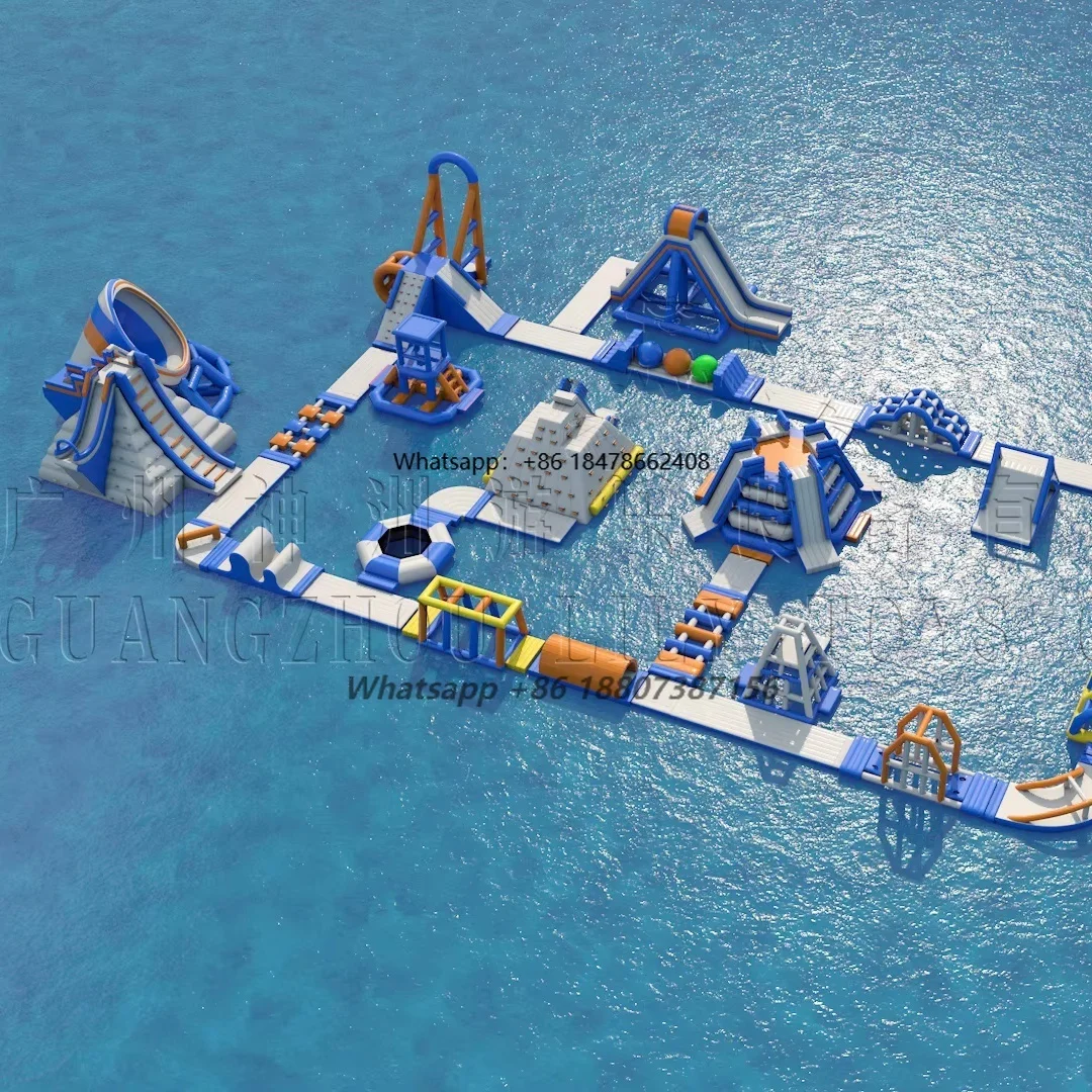 Inflatable Water Obstacle Course Inflatable Challenge Park