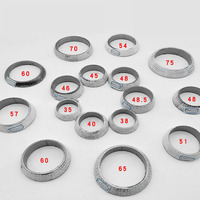 1pcs Car Muffler Exhaust Pipe Gasket Seal Ring 35mm-75mm Dia Exhaust Tail Pipe Flange Donut Gasket Muffler Seal Ring