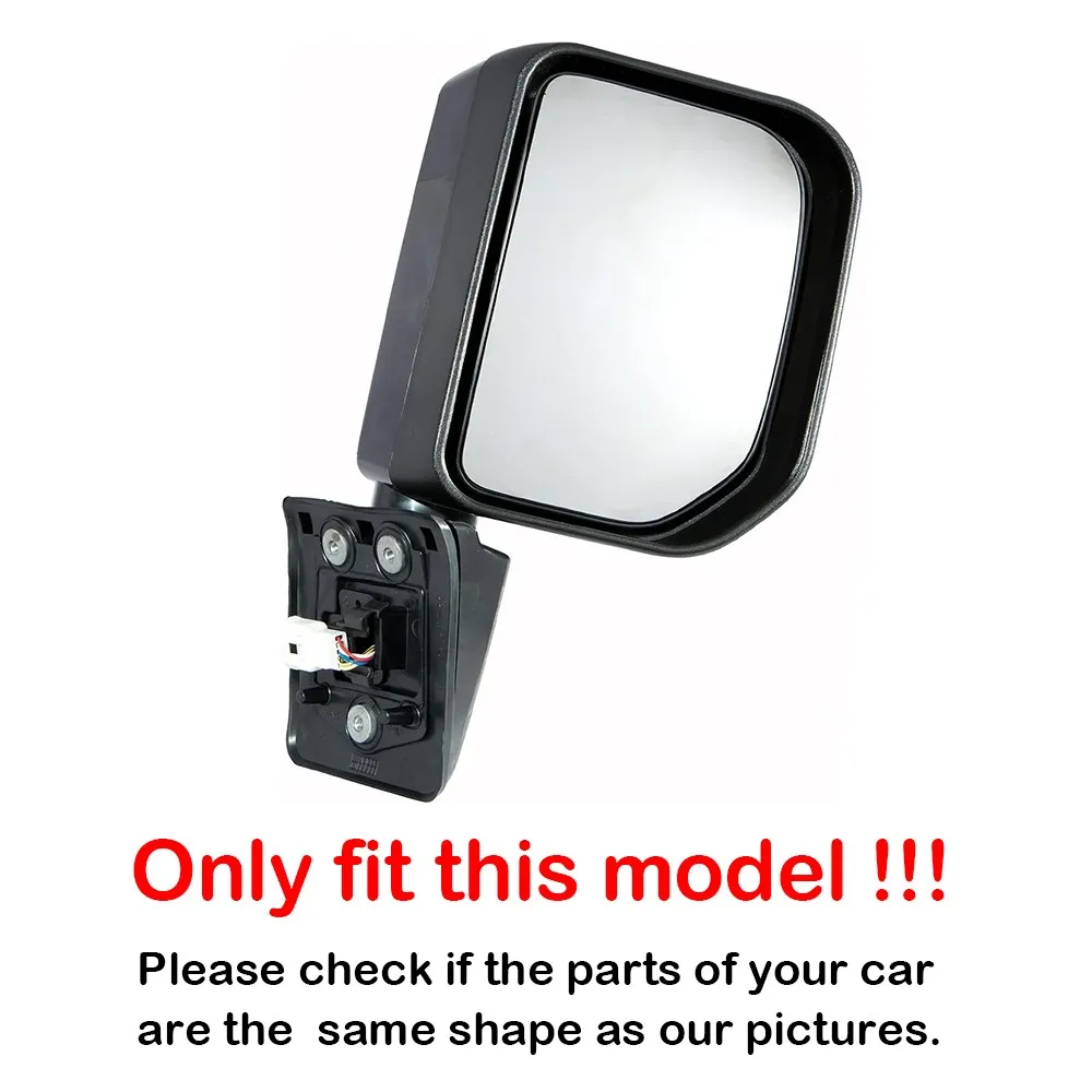 For Toyota FJ Cruiser 2007-2014 1x Left Right Side Rear View Lens Split Mirror Heated Door Glass Rearview Accessories Vehicle