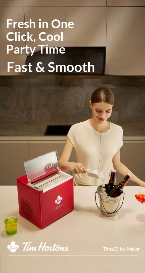 Tim Hortons Z3 Ice Machine Long-Term Guarantee No Ice Melting Large And Small Optional Desktop Ice Maker Intelligent Sensor Gift