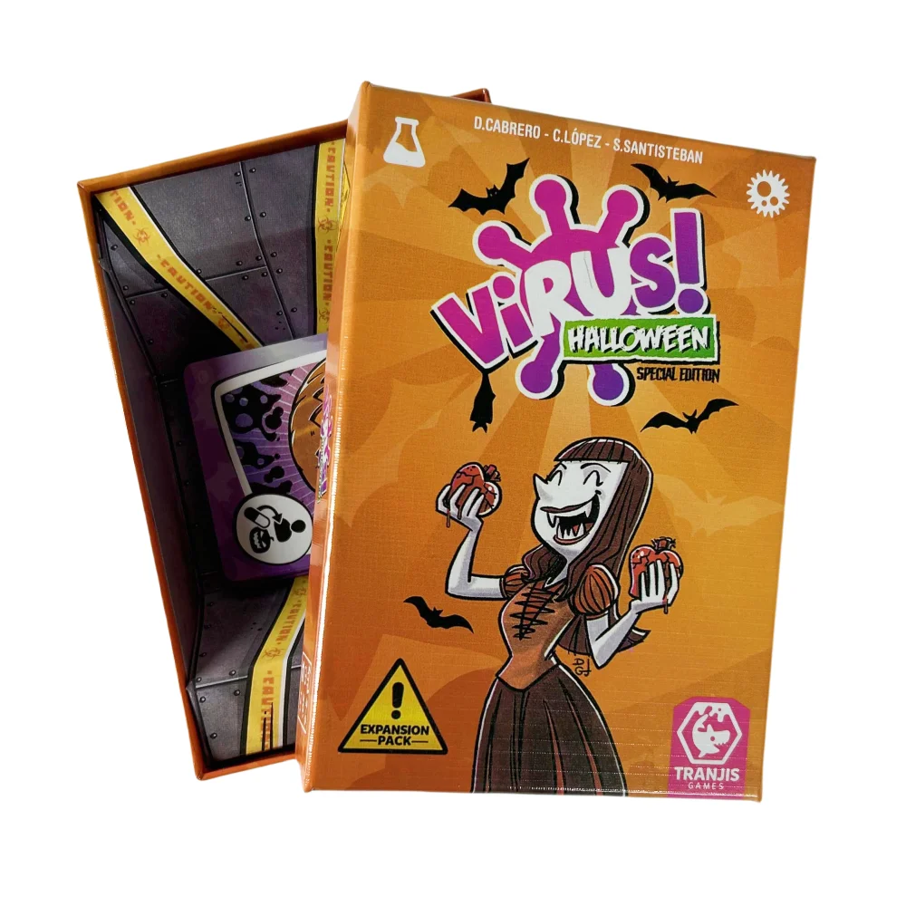 Virus Card Game 1 2 3 Board Game The Contagiously Fun Card Game Spanish English Version Party Game for Fun Halloween Family Game