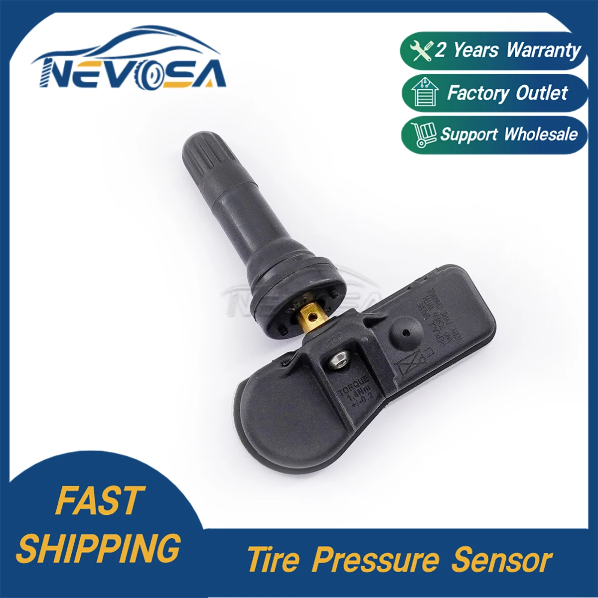 Nevosa TPMS Sensor 40700-9322R For Dacia Fiat Lada Renault Opel Smart Forfour 407009322R 407001628R 433MHZ Tire Pressure Sensor