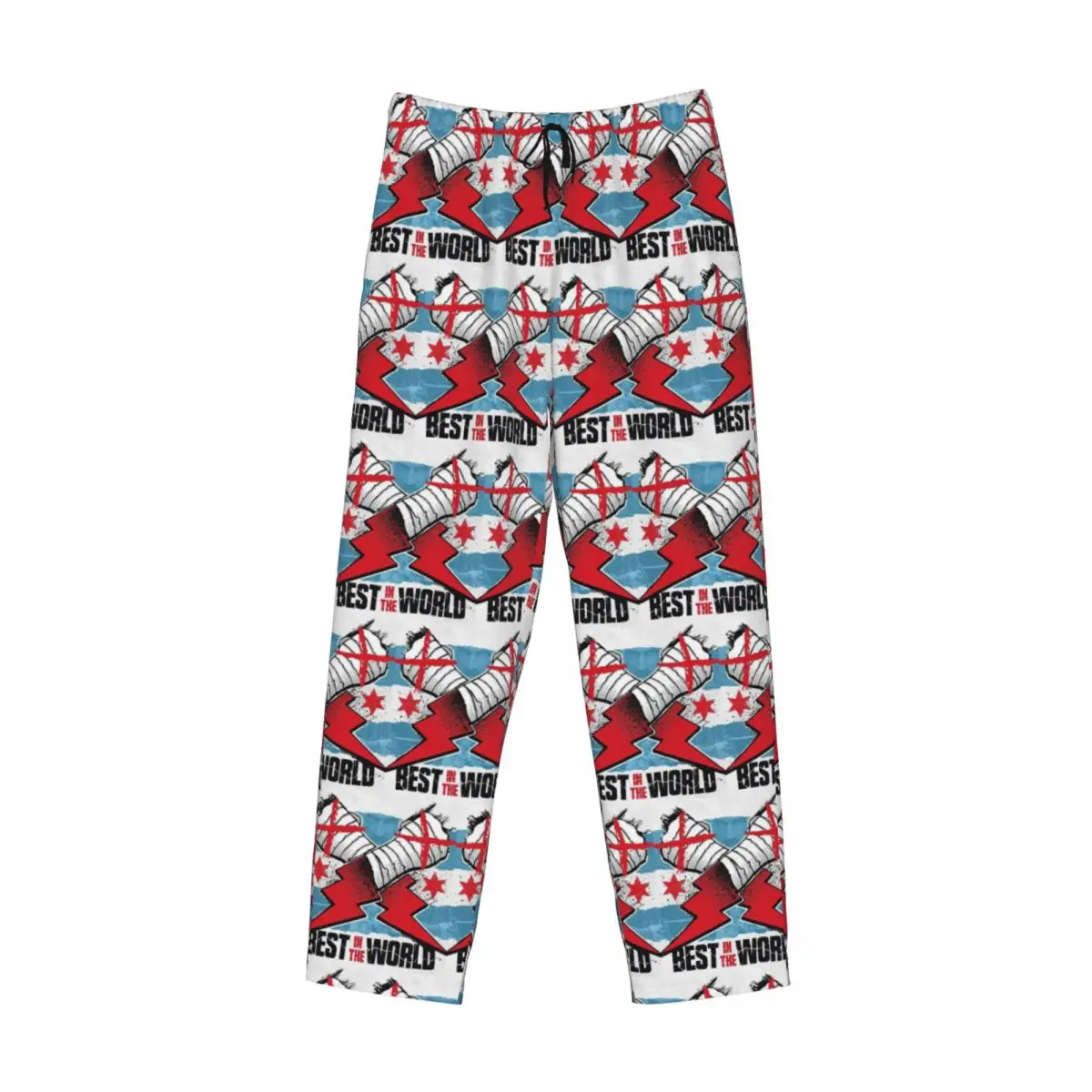

Custom CM Punk WWE Pajama Pants Men Sleepwear Sleep Lounge Bottoms with Pockets