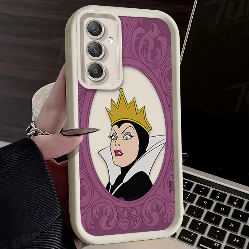 Cute Snow White Queen Silicone Case for Samsung Galaxy A54 A34 A14 A73 A53 A33 5G S24 Ultra S23 FE S22 S21 Plus FE Phone Cases