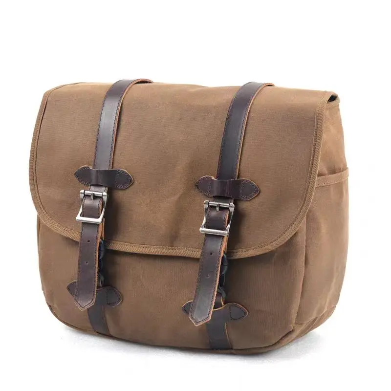 Vintage Motorcycle Bag Outdoor Waterproof Batik Canvas Bicycle Side Bag Motorcycle Bag - view 3