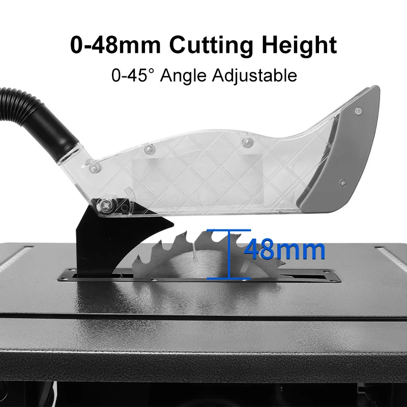 LUXTER 8 inch Household  Woodworking 1500W Portable Table Saw Machine for Aluminum Cutting