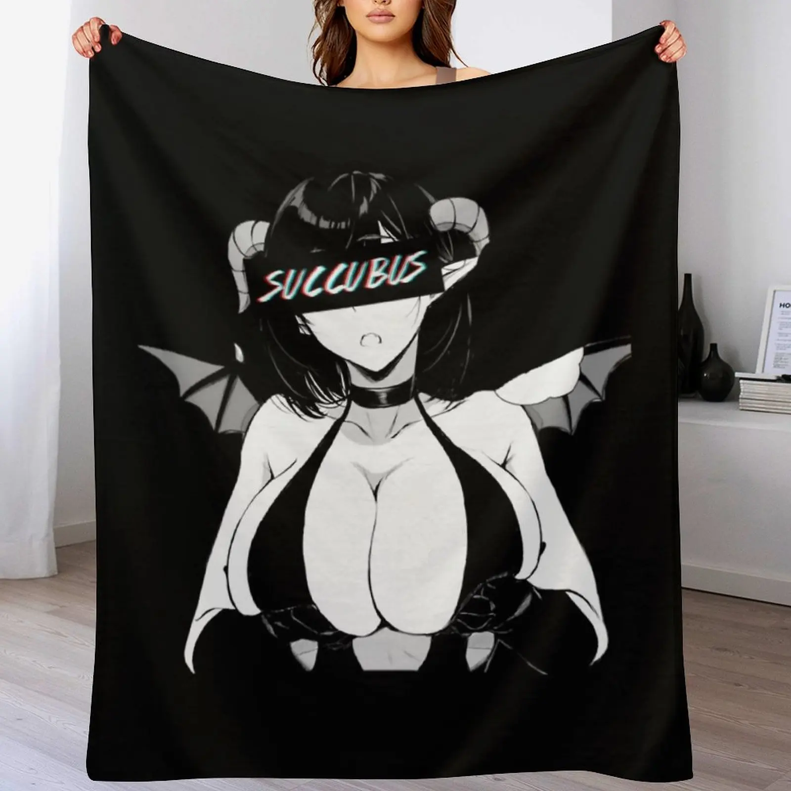 Succubus Throw Blanket Soft Big Thermal Decorative Sofas Sleeping Bag Blankets