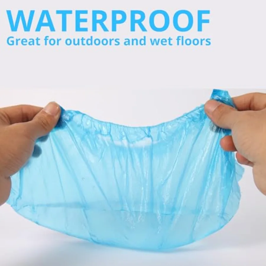 フロントライン シューズカバー 使い捨て 防水 リサイクル可能 プレミアム 厚手 プラスチック 滑り止め 耐久性 ブーティー 靴用 XL One S