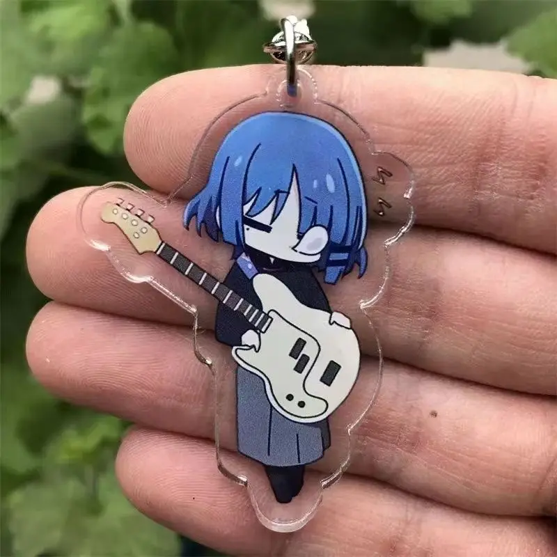 Bocchi The Rock! Anime Figure Gotoh Hitori Yamada Ryo Ijichi Nijika Cute Pattern Pendant Keychain Kessoku Banndo Bag Decoration