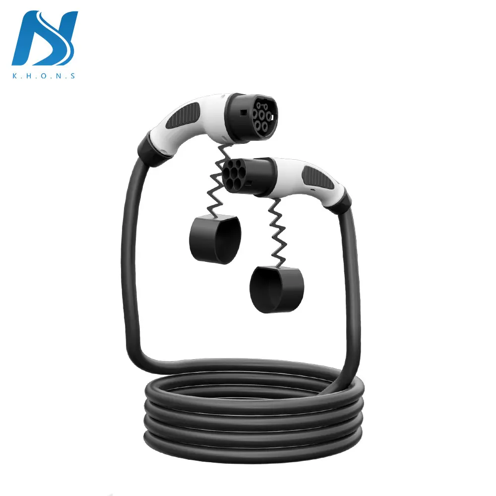 EV Charging Cable Type2 Female To Male Plug Cable 5m EV Extension Cable For Car Charger Station