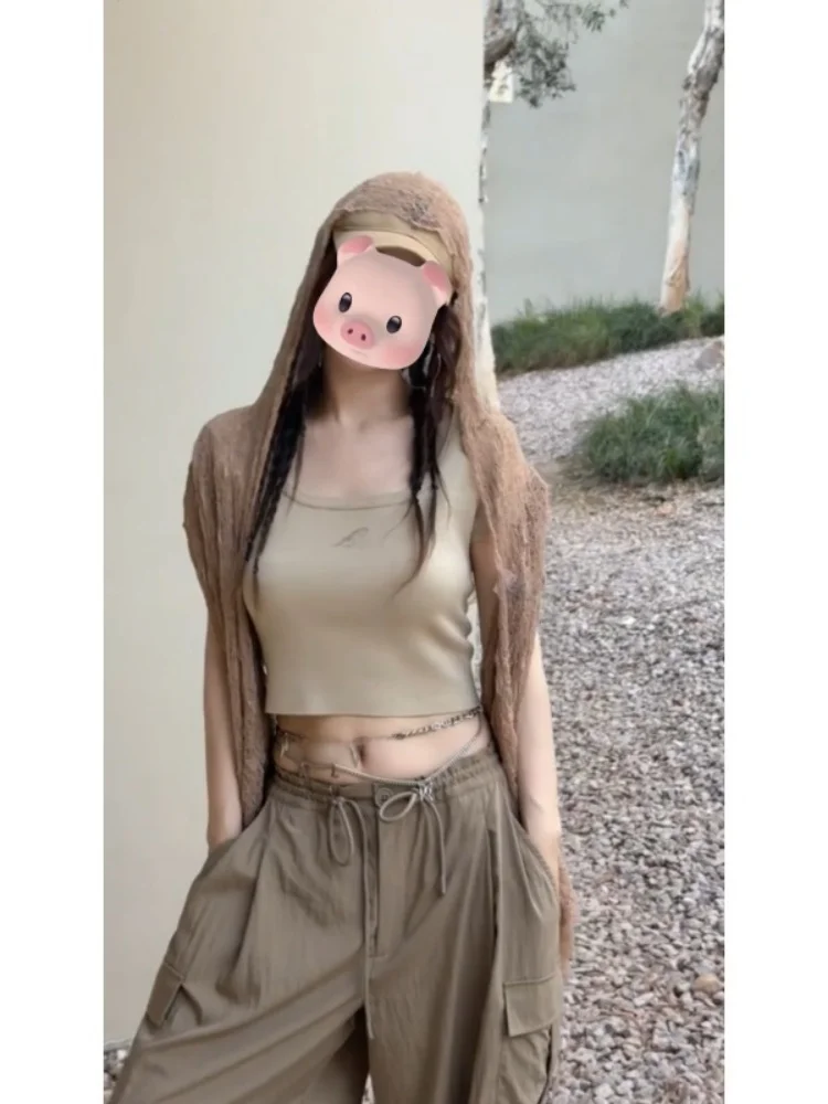 American Retro Women's Suiting Spring 2026 New Style Casual Wear Resistant Short Sleeve round Neck Two-Piece Set Workwear