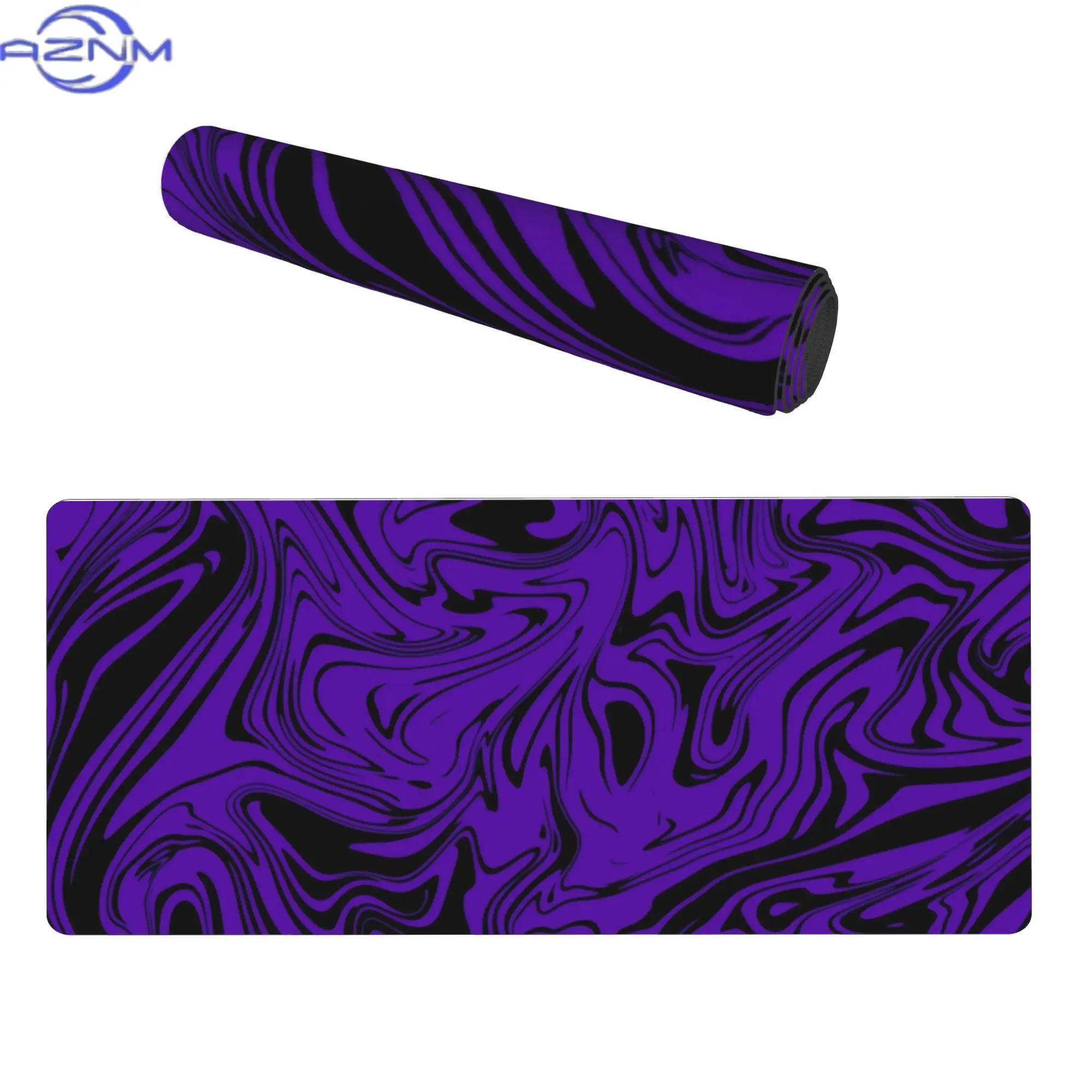 An Elegant Desk Mat in Purple And Black for Office Professionals That Brings a Touch of Sophistication to Work Environments