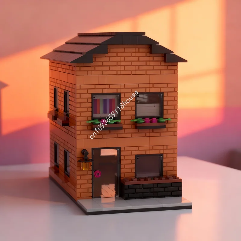 1115 stuks MOC Bloemenkast Huis Model Bouwstenen Constructie Kerstcadeau Monteer DIY Creatief Educatief Bouwsteen Speelgoed Idee