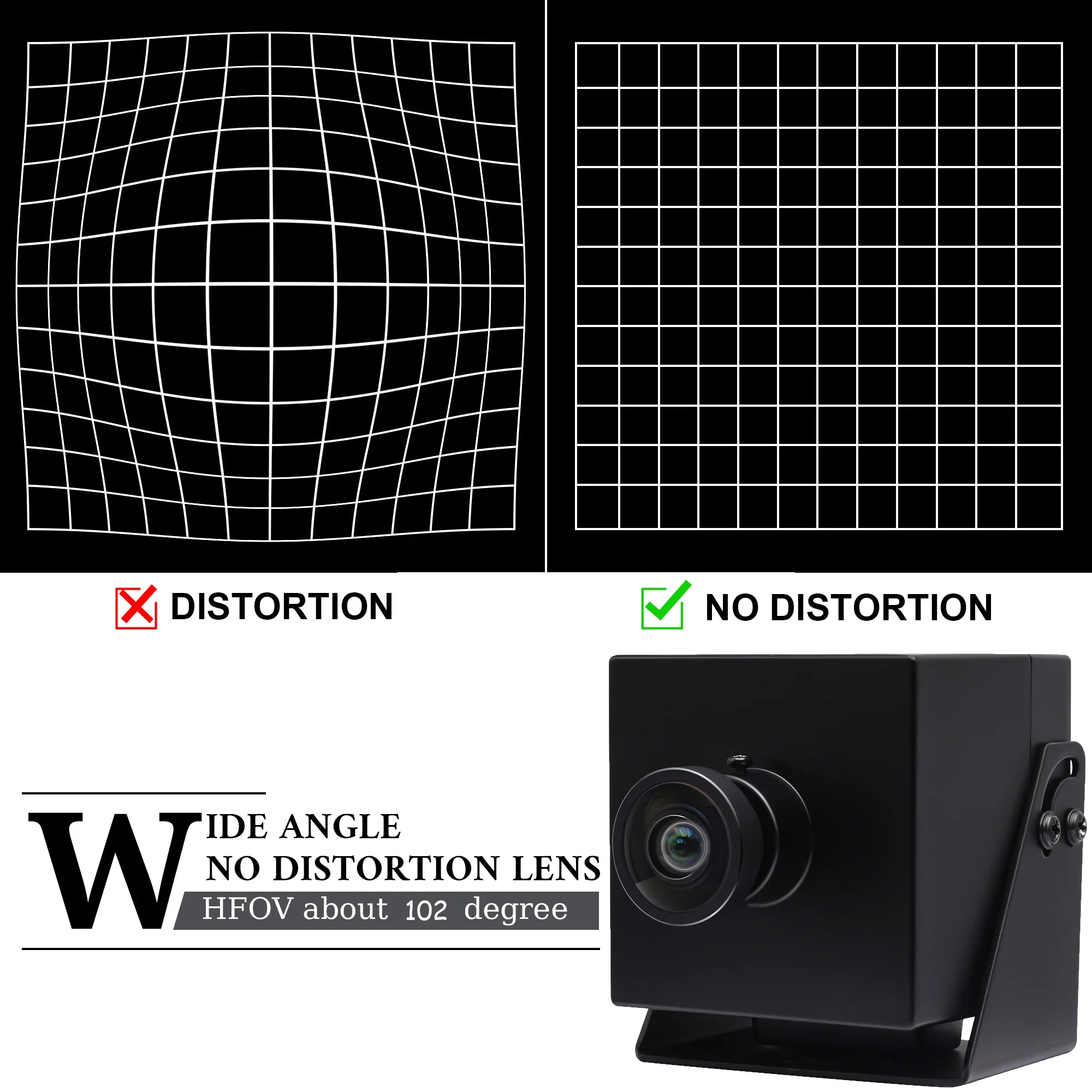 Elp 12mp grande angular sem lente de distorção 1080p 120fps câmera usb de alta velocidade mini pc webcam imx577 câmera industrial lightburn