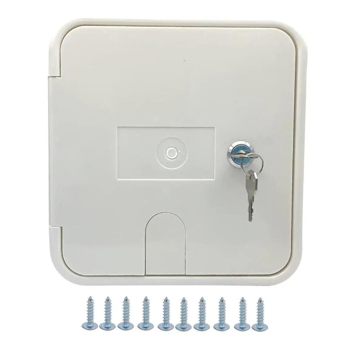 RV Accessories Waterproof Electric Cable Hatch With Lock Plastic Cable Storage Hatch Cover For Car Camper Boat Caravan Motorhome