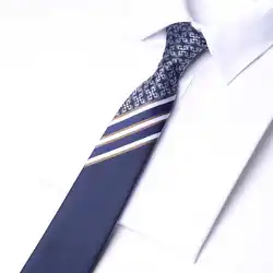 High Quality 2024 New Hong Kong Style Designer High Grade Three Bar Diagonal Stripe Tie for Men's Business Banquet 7 cm Necktie