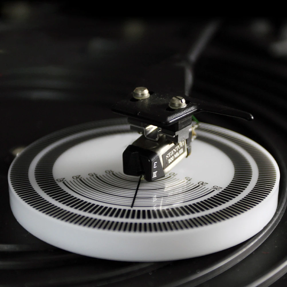 

Vinyl Record Player Speed Tester Calibration Tool Acrylic Disc Stroboscope Meter for Device