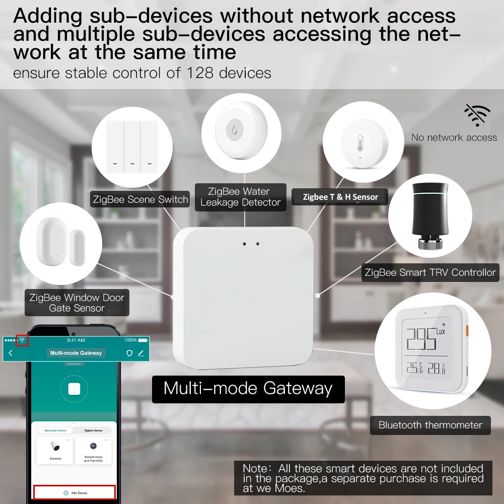 CR2450 Battery Tuya ZigBee Temperature And Humidity Sensor Detector Hygrometer Controller Alexa Google Smart Life APP Control