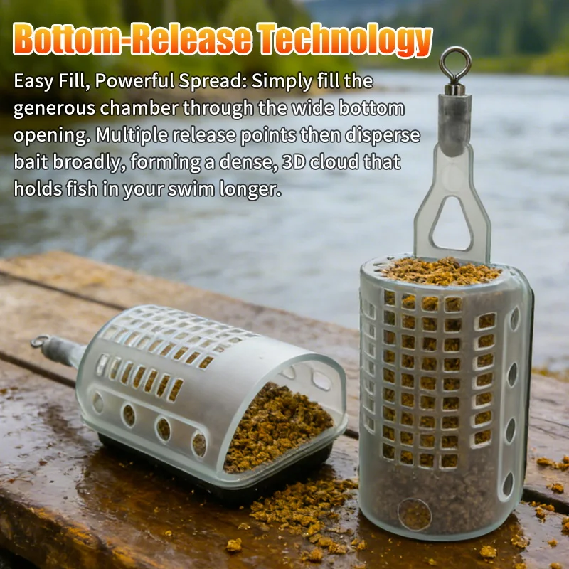Feide Comedero Method Feeder Multicompartimento – Jaula para Carpa - imagen 4