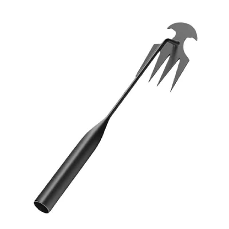 

Weed Puller Tool Garden Weed Pulling Tool, Weeding Artifact Uprooting Weeding Tool, 4 Teeth Manganese Steel Forged Hand Durable