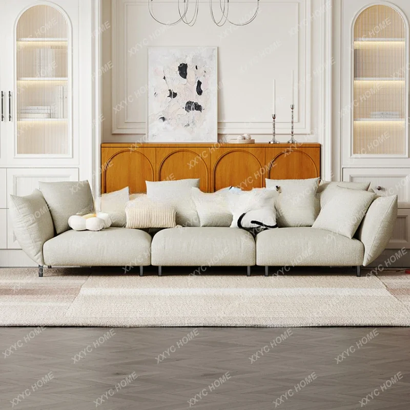 Sofa Living Room Large and Small Apartment Type Cream Style Designer Light Luxury Modern Fabric Sofa