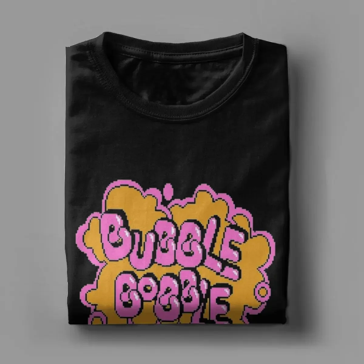 Funny Bubble Bobble T-Shirts Men Round Neck Cotton T Shirt Short Sleeve Tees Party Clothes