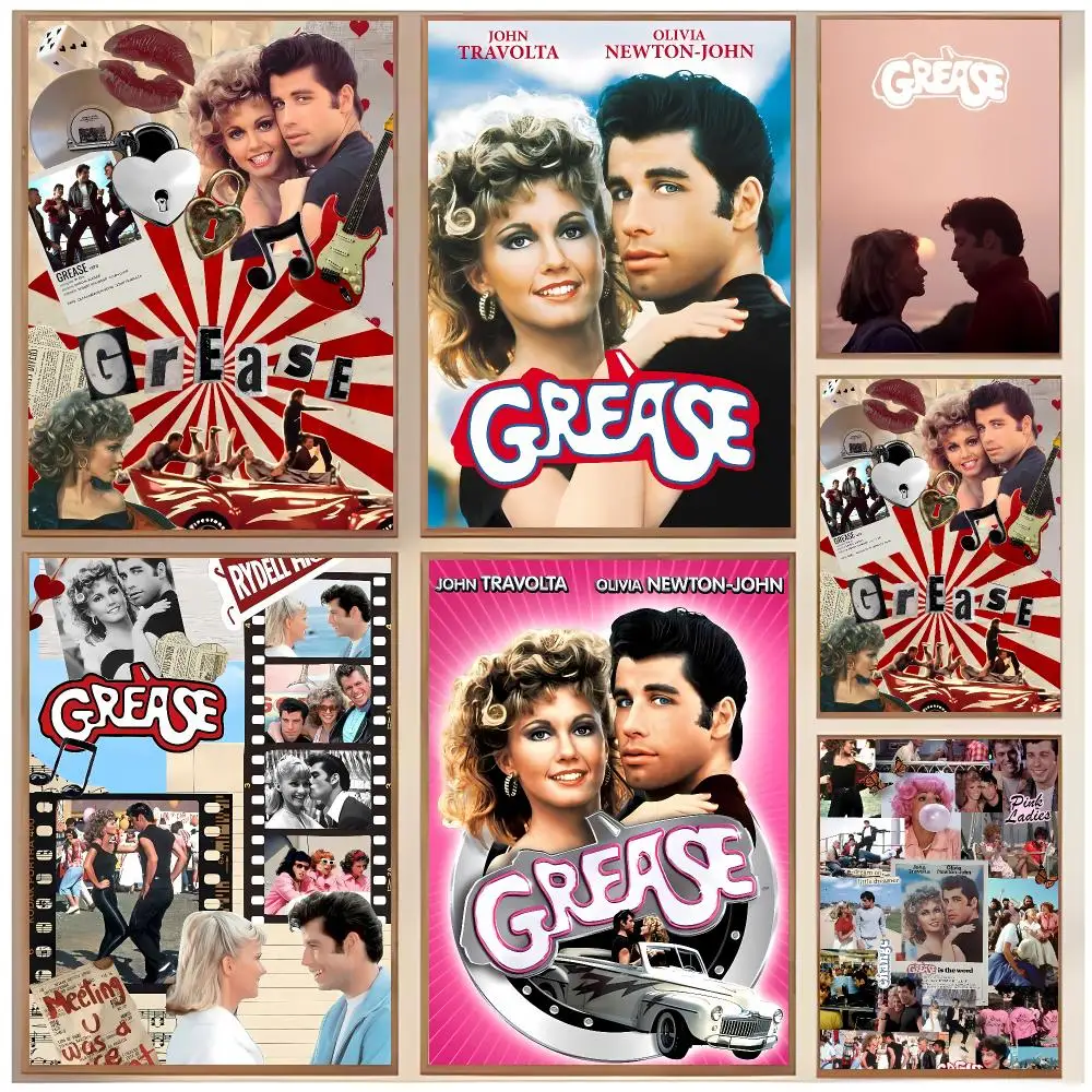 Classic Musical G-Grease Poster  Classic Home Interior Design & Modern Wall Art Collection