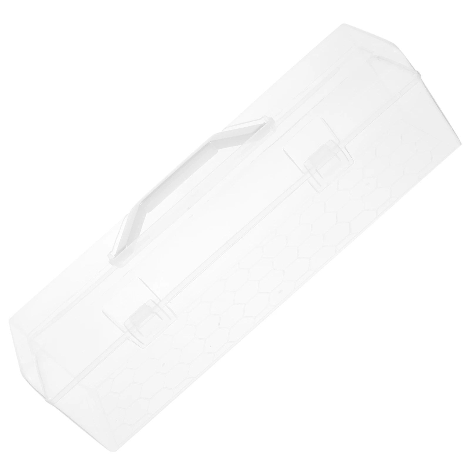 

Portable Large Size Clear Plastic Storage Box for Paint Brushes Handheld Tool Organizer Wear Resistant Travel Container