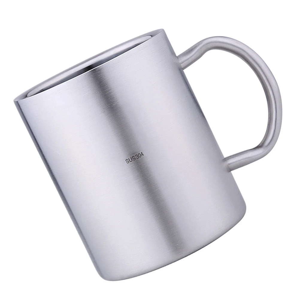

1pc Stainless Steel Cup Big Size Smooth Polished Beer Mug Water Coffee Soda Drinkware Household Hotel Use Flat Bottom Non-Slip