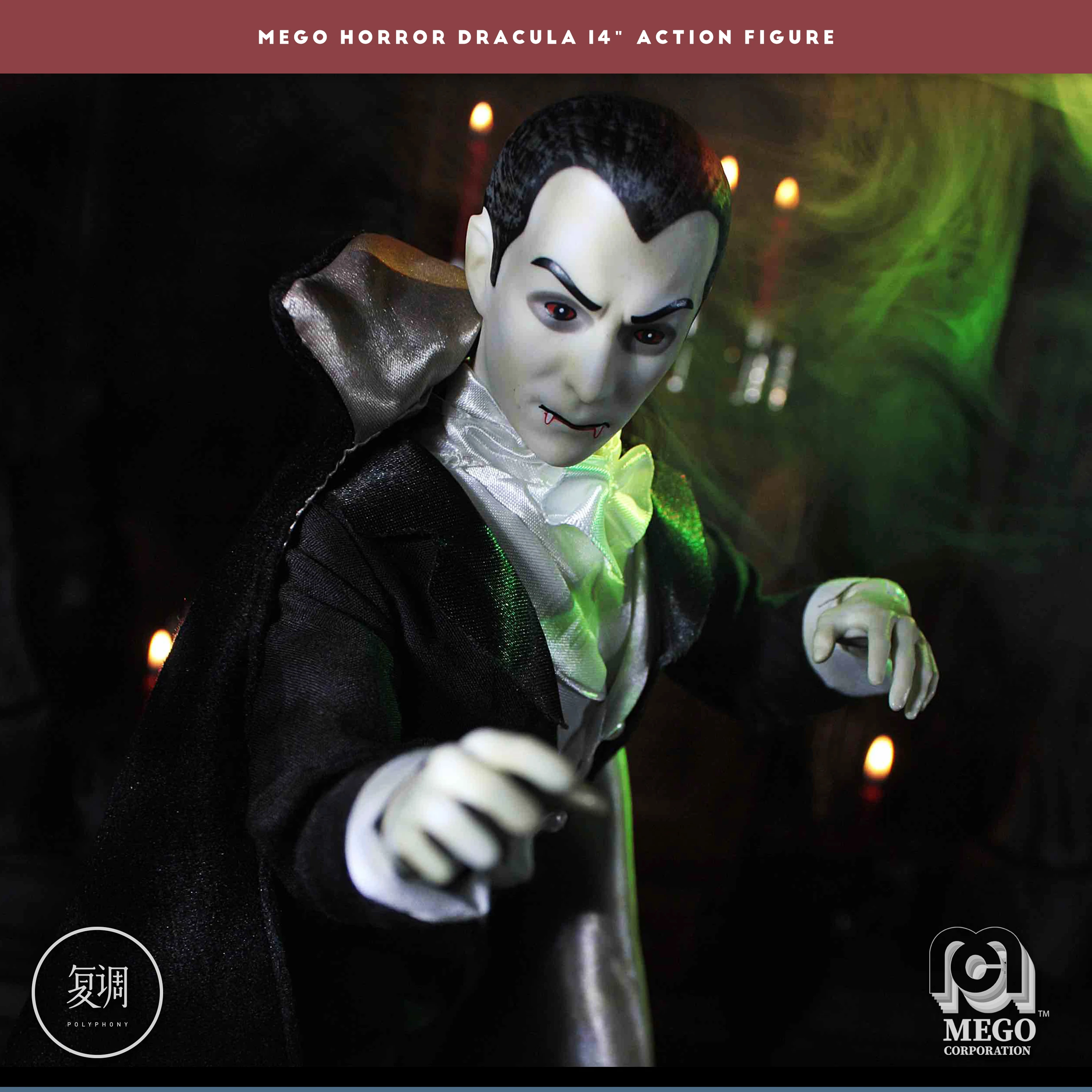 In Stock Mego Dracula Vampire Dracula 14 Inch Moving Doll Gift