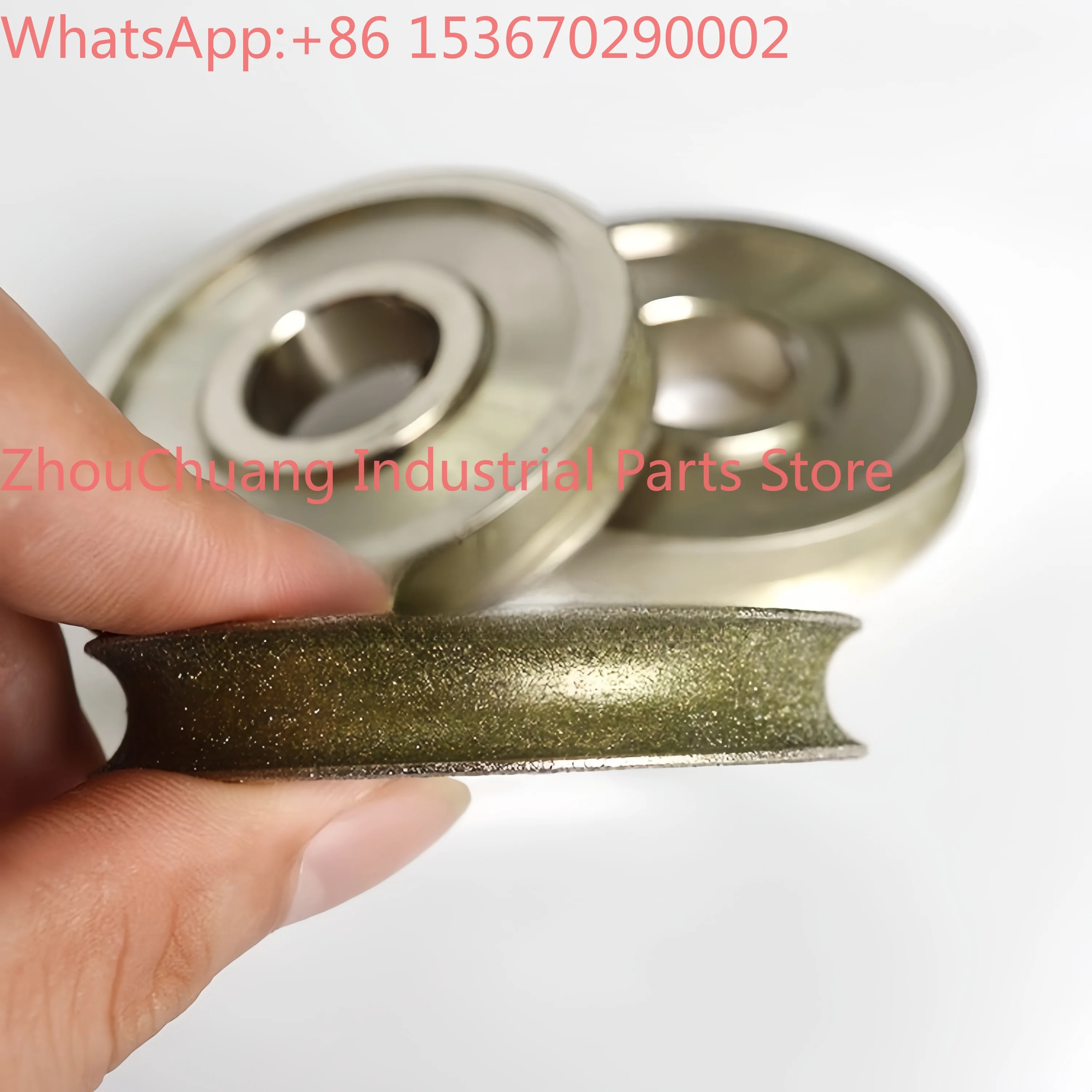 1pc Bore Hole Wheel Grinder Disc Polisher For Electric Handheld Small Stone Grind Machine,Directly Line Round Edge Glass Tool