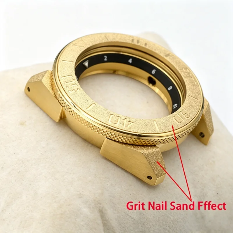 boitier-de-montre-mod-king-samurai-gold-grit-nail-sand-avec-verre-saphir-compatible-nh34-nh35-nh36-7s26-4r35-4r36-pieces-de-modification-pour-mouvement-automatique