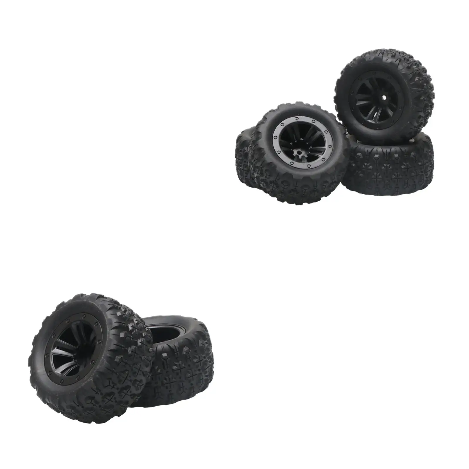 

RC Tire And Wheel Replacement Set for 1/12 1/14 1/16 1/18 RC Cars
