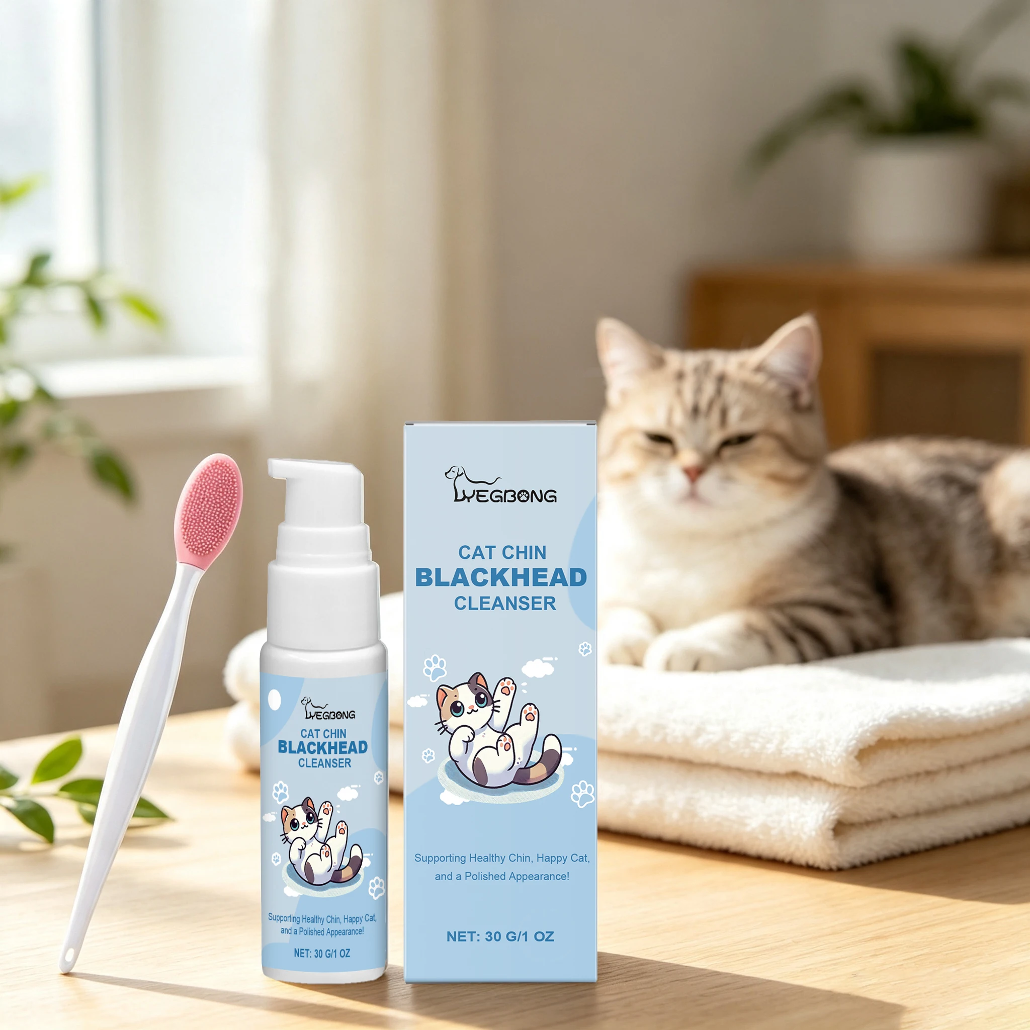 30G Pet Chin Cleaning & Care Kit Mild Formula Gentle Remove Dirt Non-irritating Convenient Promote Pet Health Pet Hair Cleaner